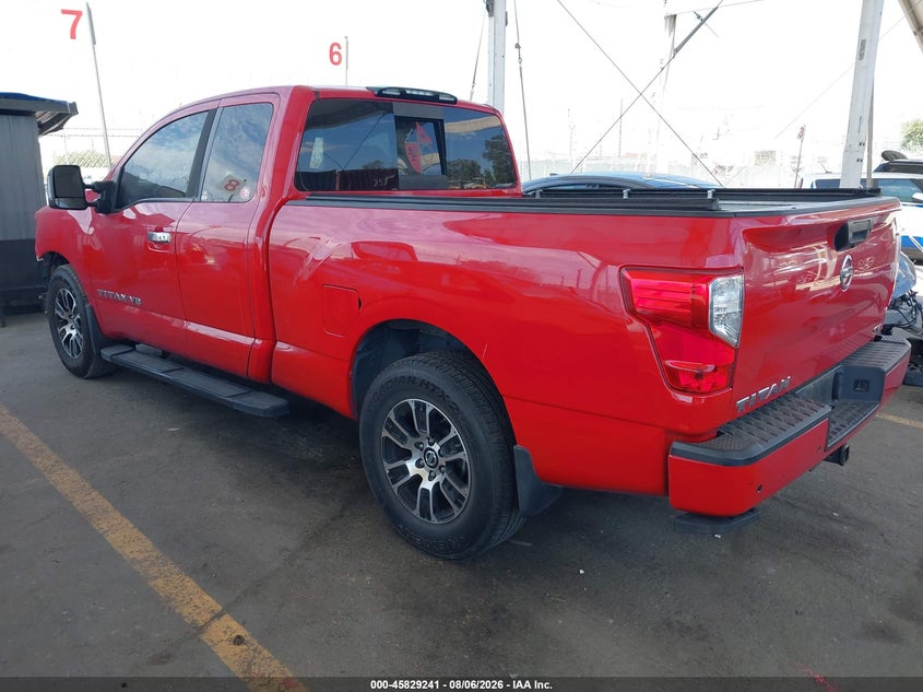 Vin: 1n6aa1cf2ln509163, lot: 46328142, nissan titan king cab sv 4x2 20203