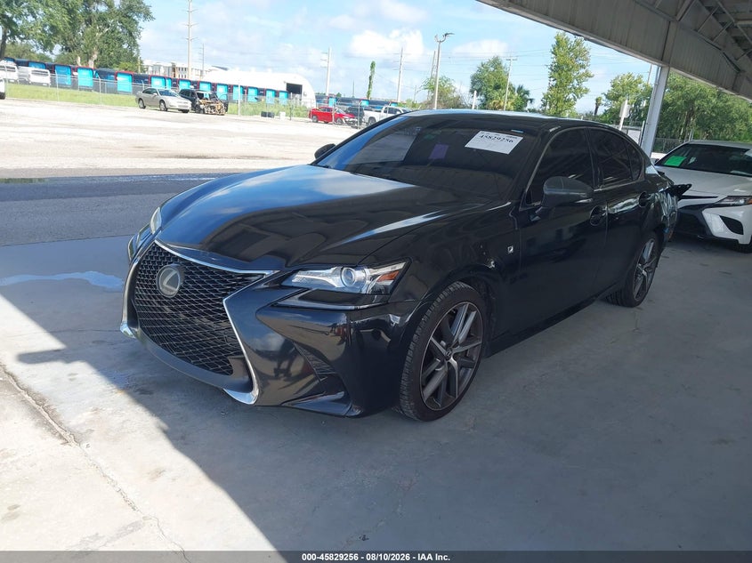 2018 Lexus GS, Left Rear, IAAI, VIN JTHBZ1BL6JA012689 — photo 2