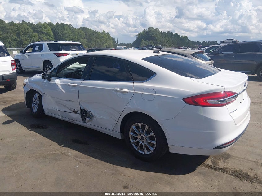Vin: 3fa6p0g73hr318706, lot: 46328185, ford fusion s 20173