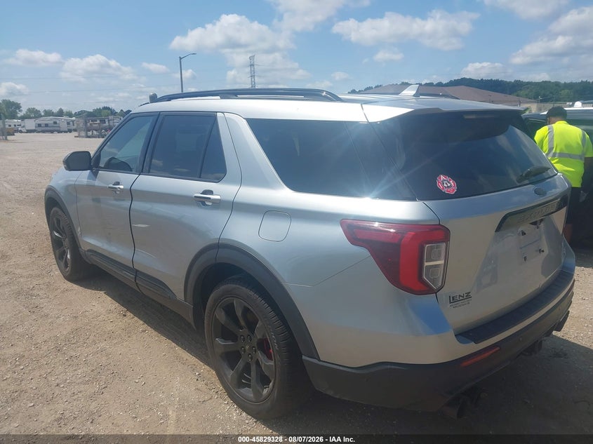 Vin: 1fm5k8gc2lgb57888, lot: 46328229, ford explorer st 20203