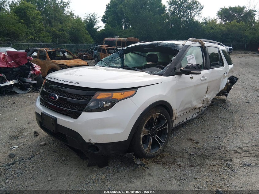 2015 Ford Explorer, Переворот, IAAI, VIN 1FM5K8GT6FGB72348 — фото 2