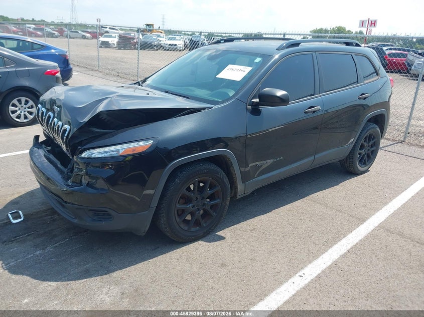 Vin: 1c4pjlab9gw274284, lot: 46328297, jeep cherokee sport 20162