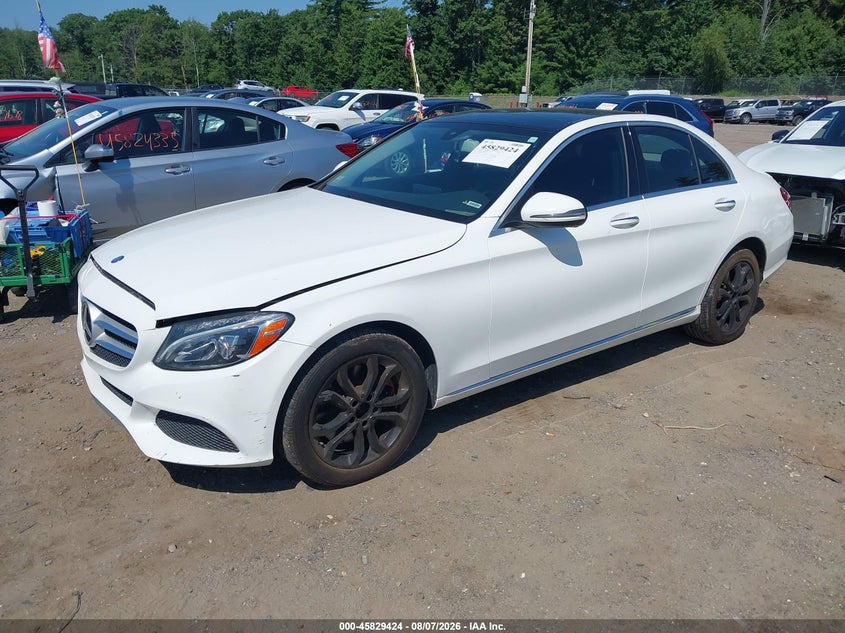Vin: 55swf4kb2hu224039, lot: 46328325, mercedes-benz c 300 4matic 20172