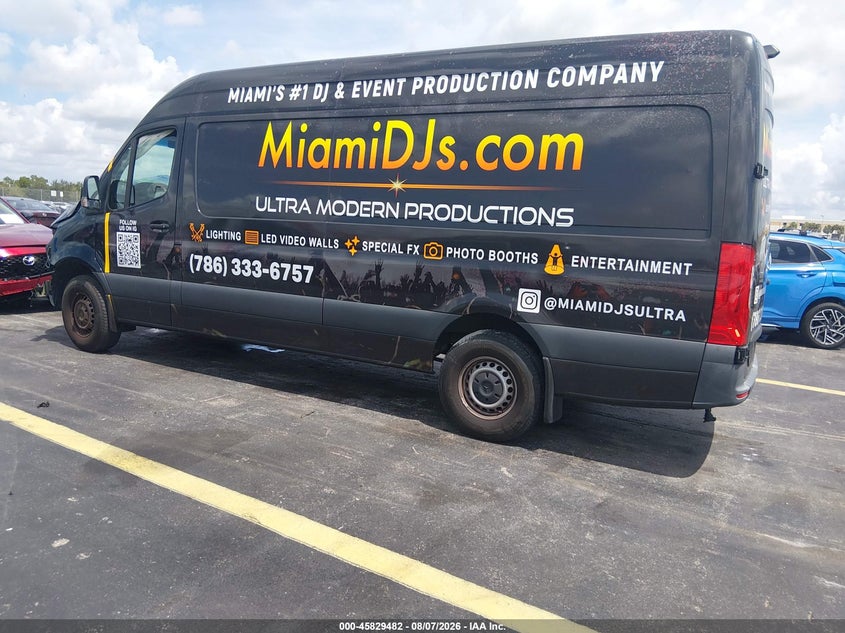 Vin: w1y4kchyxpt133179, lot: 46328383, mercedes-benz sprinter 2500 high roof 4-cyl diesel 20233