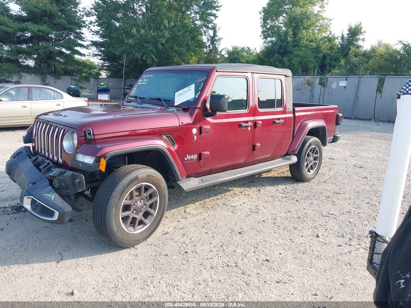 2021 Jeep Gladiator, Front End, IAAI, VIN 1C6HJTFG1ML545769 — photo 2