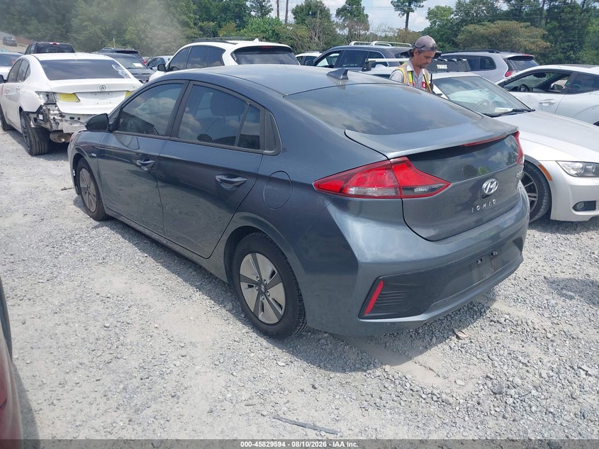 Vin: kmhc65lc7ku168367, lot: 46328495, hyundai ioniq hybrid blue 20193