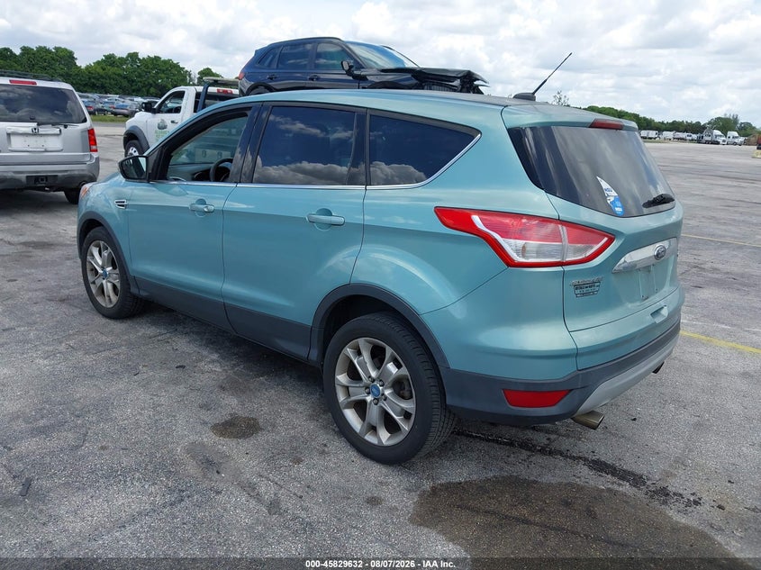 Vin: 1fmcu9h99dub67766, lot: 46328533, ford escape sel 20133
