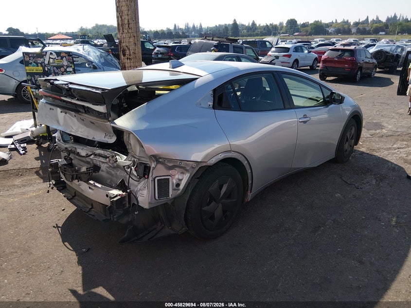 Vin: jtdacaau9r3023551, lot: 46328595, toyota prius le 20244