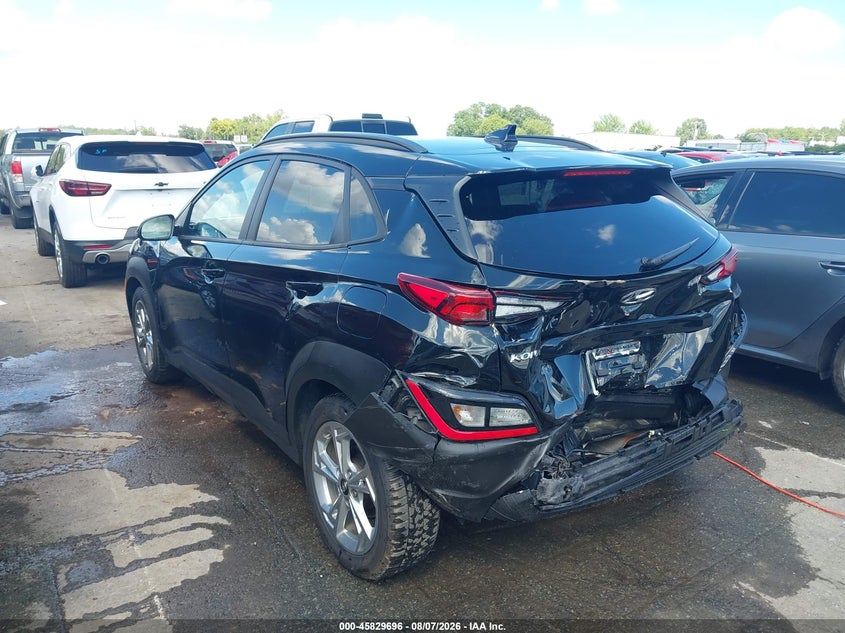 Vin: km8k32ab9nu828362, lot: 46328597, hyundai kona sel 20223