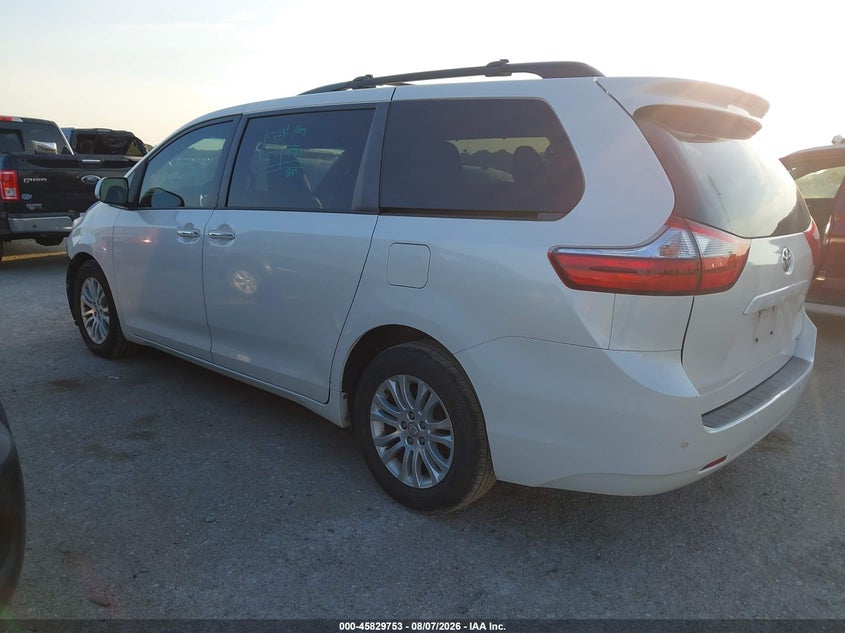 Vin: 5tdyz3dc9hs767501, lot: 46328654, toyota sienna xle premium 8 passenger 20173