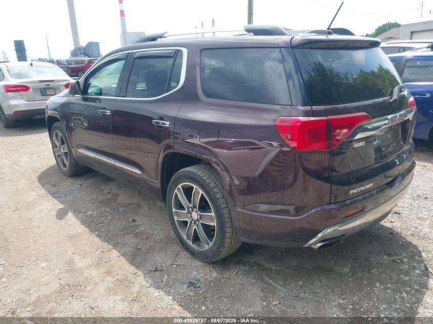 Vin: 1gkknpls9jz120378, lot: 46328688, gmc acadia denali 20183