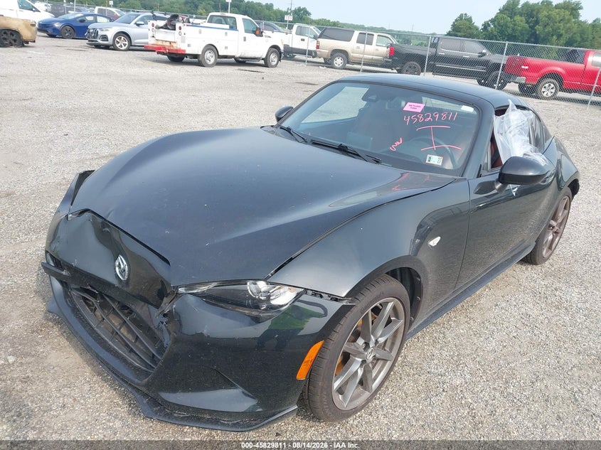Vin: jm1ndam75k0308176, lot: 46328712, mazda mx-5 miata rf grand touring 20192