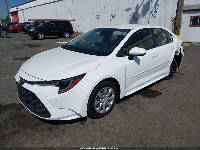 Vin: jtdeprae3lj020628, lot: 46328740, toyota corolla le 20202