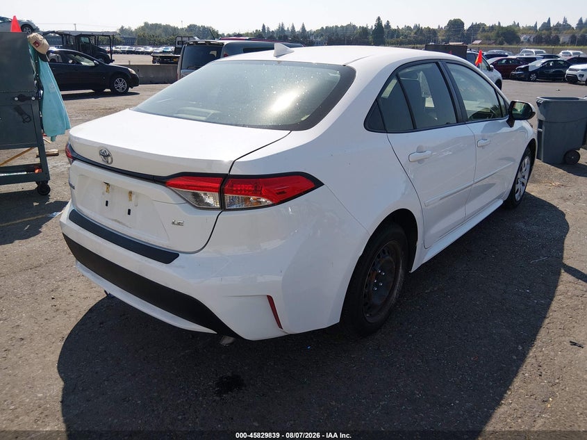 Vin: jtdeprae3lj020628, lot: 46328740, toyota corolla le 20204
