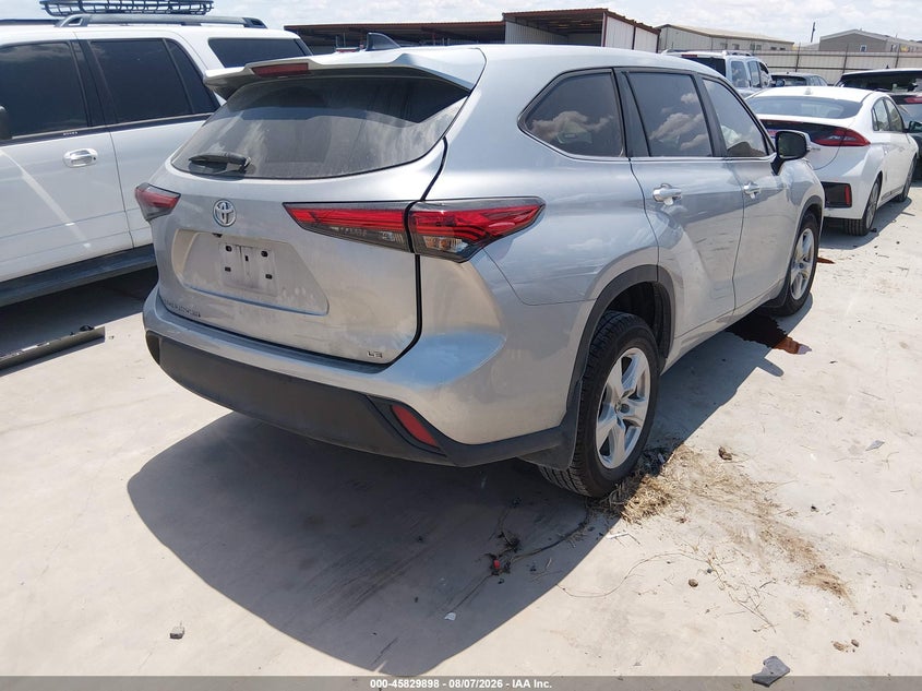 Vin: 5tdkdrah0ps022982, lot: 46328799, toyota highlander le 20234