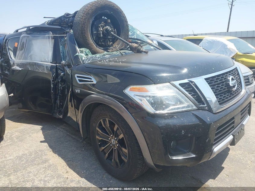 Vin: jn8ay2nf1j9330964, lot: 46328811, nissan armada platinum 2018 img_1