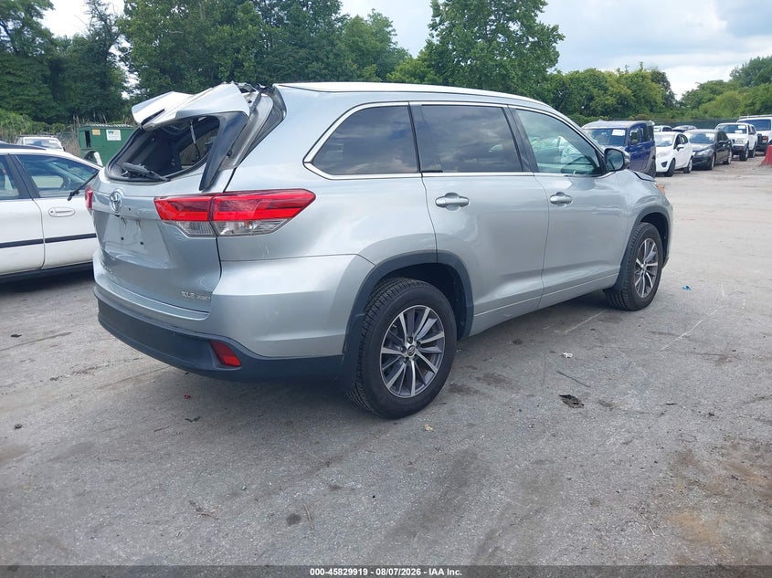 Vin: 5tdjzrfh5js818060, lot: 46328820, toyota highlander xle 20184