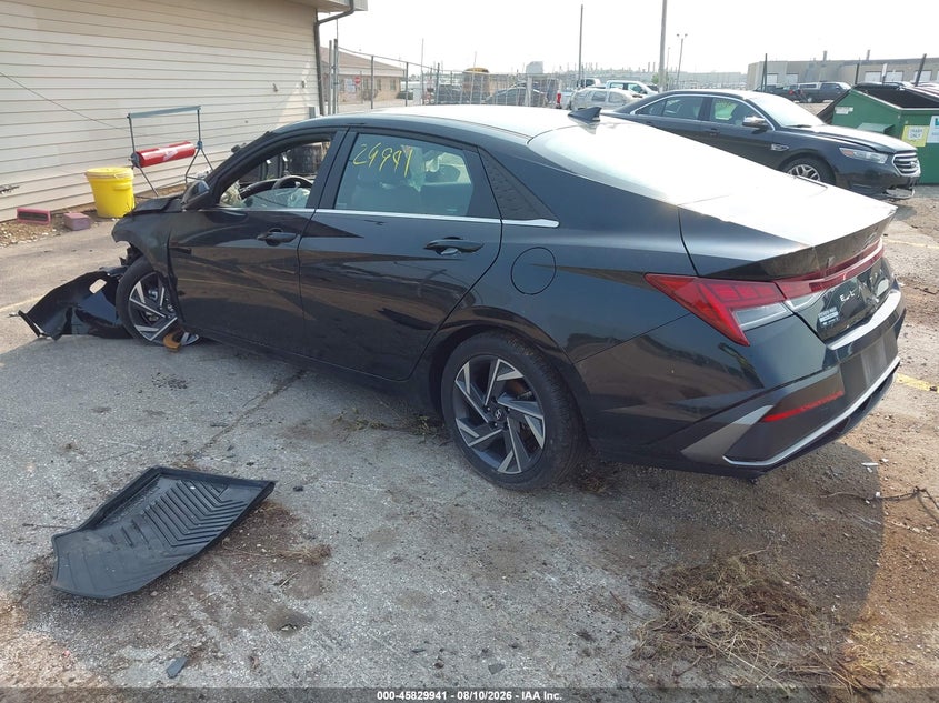 2025 HYUNDAI ELANTRA HYBRID auction photo 3