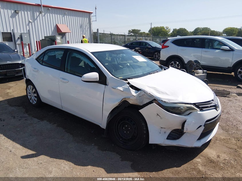 2016 Toyota Corolla Le, Right Front, IAAI, VIN 5YFBURHE4GP413296