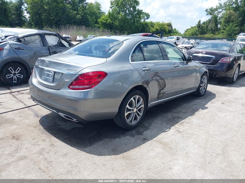 Vin: 55swf4kb7fu019510, lot: 46328912, mercedes-benz c 300 4matic 20154