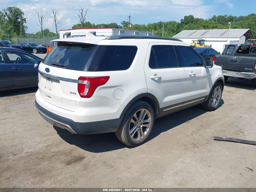 Vin: 1fm5k8d89ggc19289, lot: 46328958, ford explorer xlt 20164
