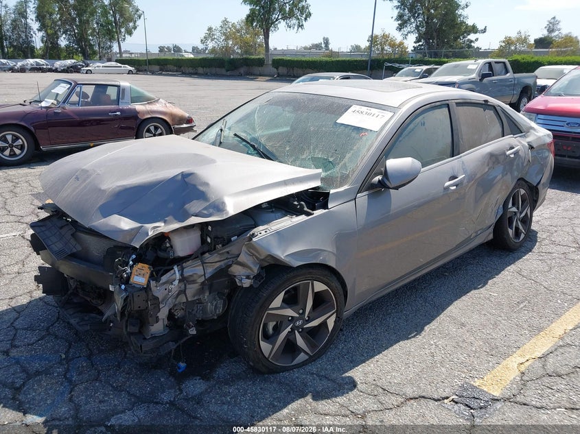 Vin: kmhln4aj9pu055543, lot: 46329018, hyundai elantra hybrid limited 20232