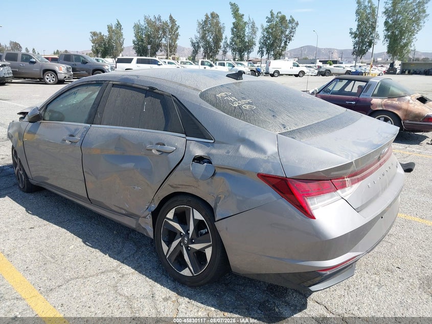 Vin: kmhln4aj9pu055543, lot: 46329018, hyundai elantra hybrid limited 20233