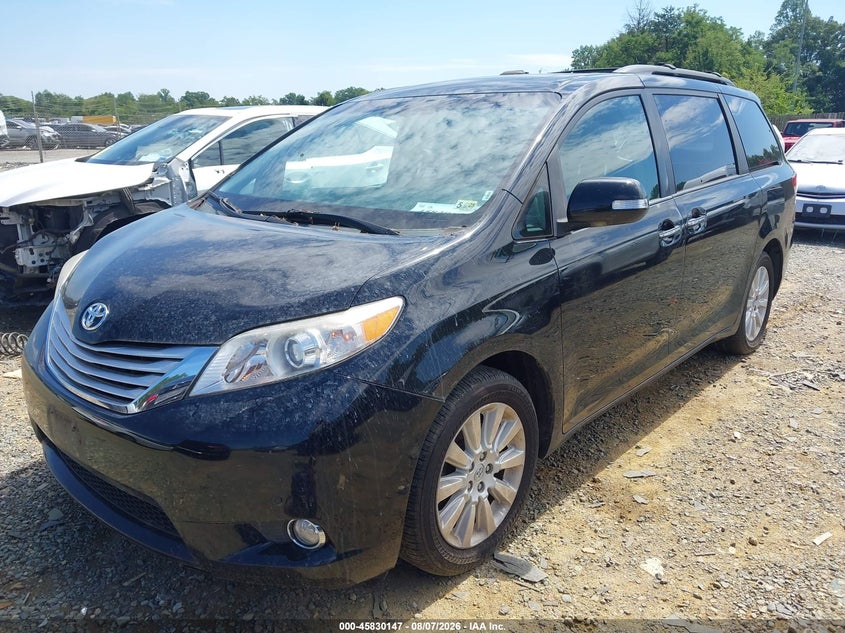 Vin: 5tddk3dc6es081964, lot: 46329048, toyota sienna xle/limited 20142