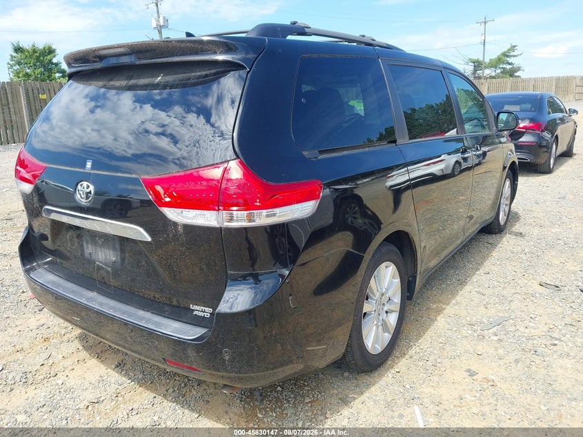 Vin: 5tddk3dc6es081964, lot: 46329048, toyota sienna xle/limited 20144