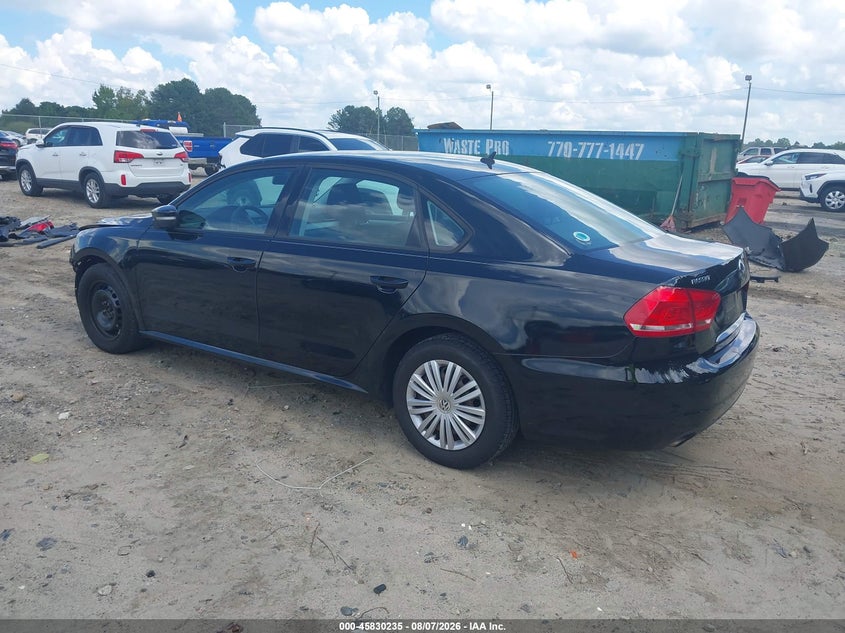 Vin: 1vwat7a3xfc069733, lot: 46329136, volkswagen passat 1.8t s 20153