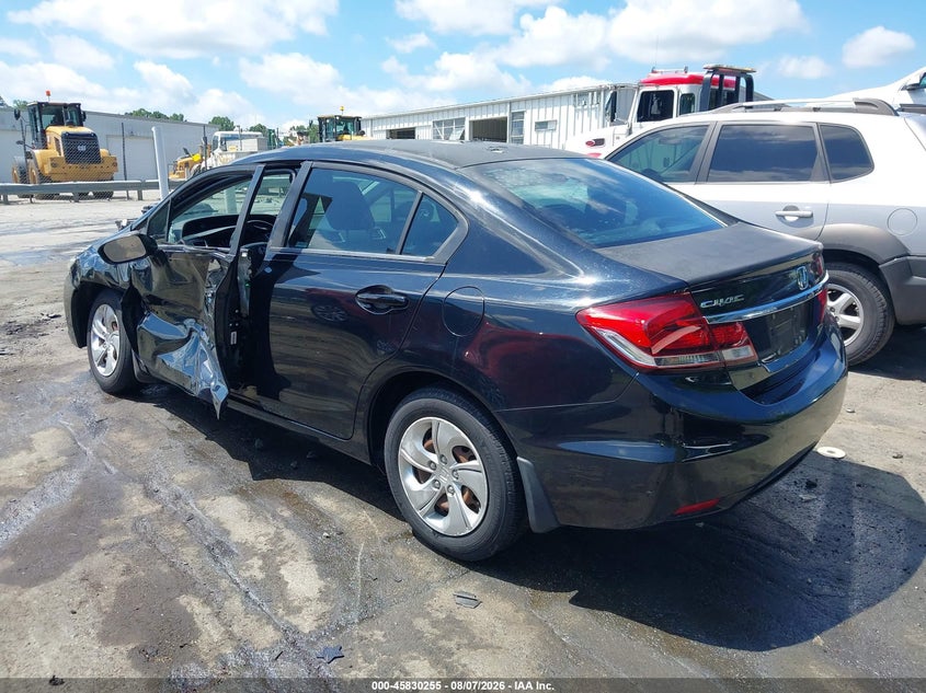 Vin: 19xfb2f56fe074199, lot: 46329156, honda civic lx 20153