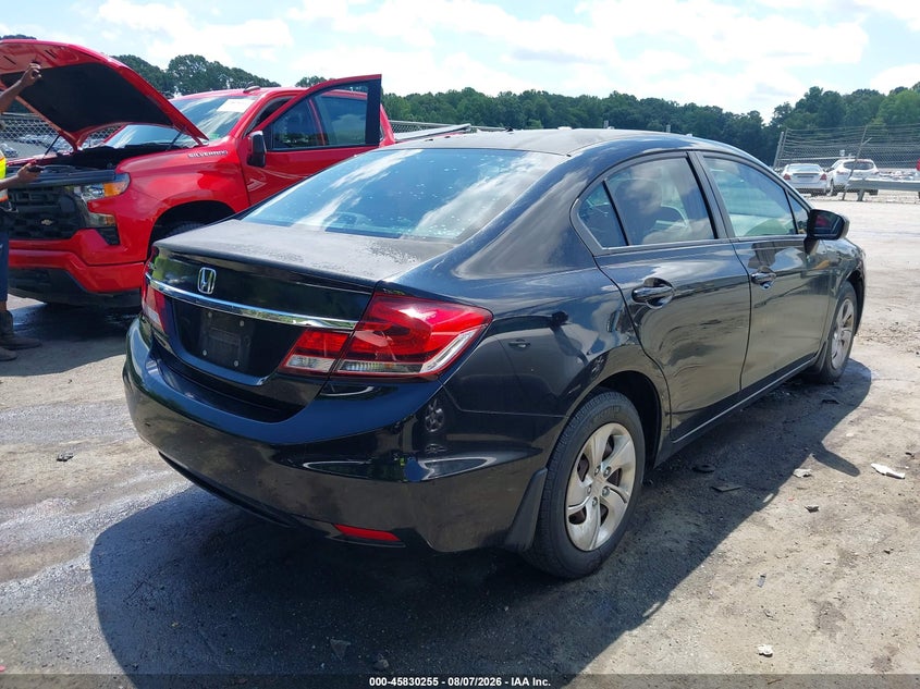 Vin: 19xfb2f56fe074199, lot: 46329156, honda civic lx 20154