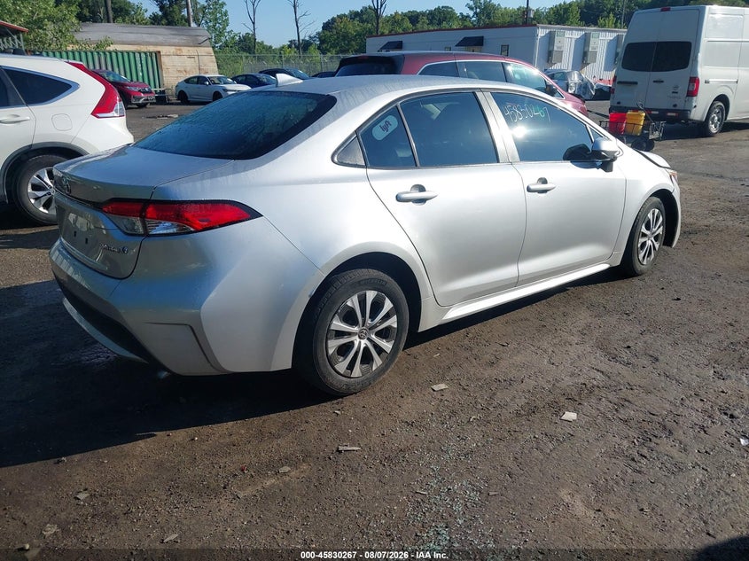 Vin: jtdeamde9mj006587, lot: 46329168, toyota corolla hybrid le 20214