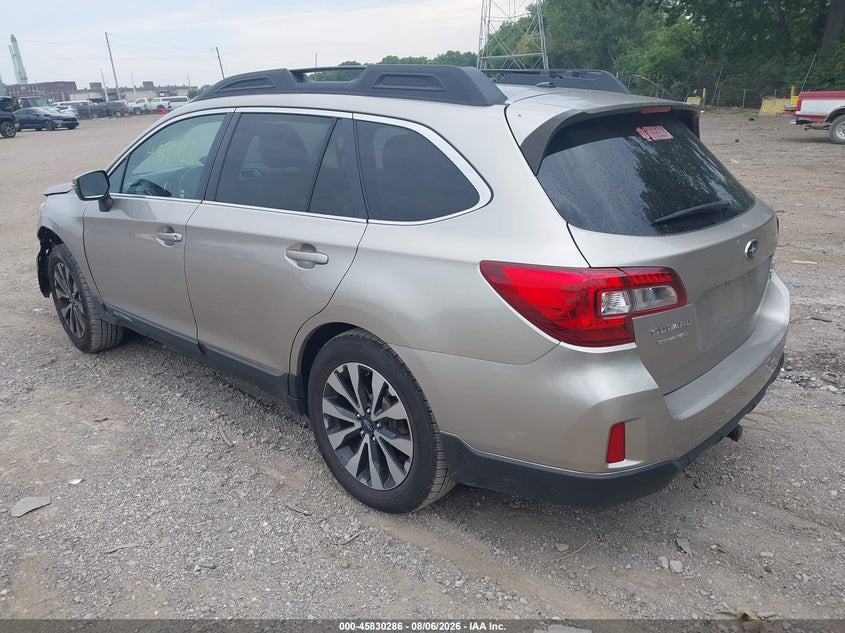Vin: 4s4bselc1f3229800, lot: 46329187, subaru outback 3.6r limited 20153