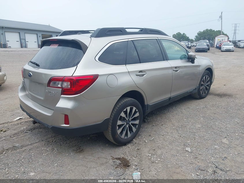 Vin: 4s4bselc1f3229800, lot: 46329187, subaru outback 3.6r limited 20154
