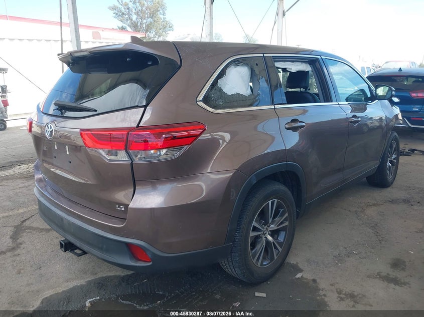 Vin: 5tdzzrfh7ks347839, lot: 46329188, toyota highlander le plus 20194