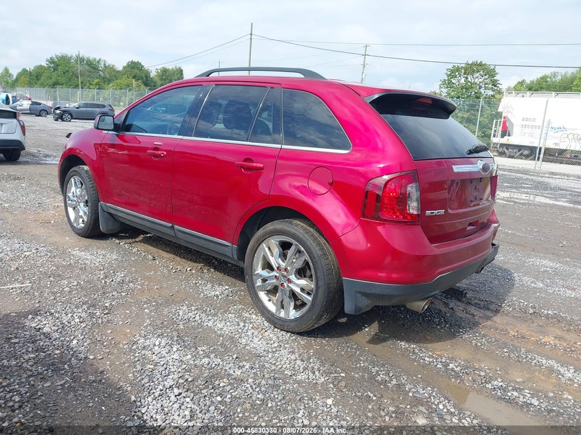 Vin: 2fmdk4kc3dbc83603, lot: 46329231, ford edge limited 20133