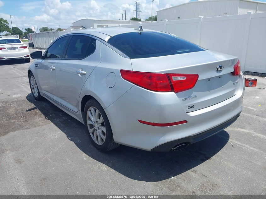 Vin: 5xxgn4a73eg341692, lot: 46329277, kia optima ex 20143