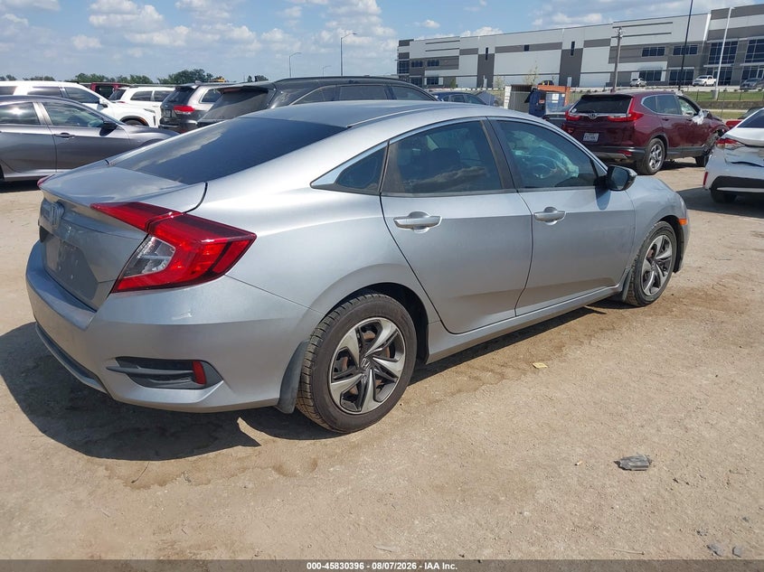 Vin: 19xfc2f62ke049557, lot: 46329297, honda civic lx 20194