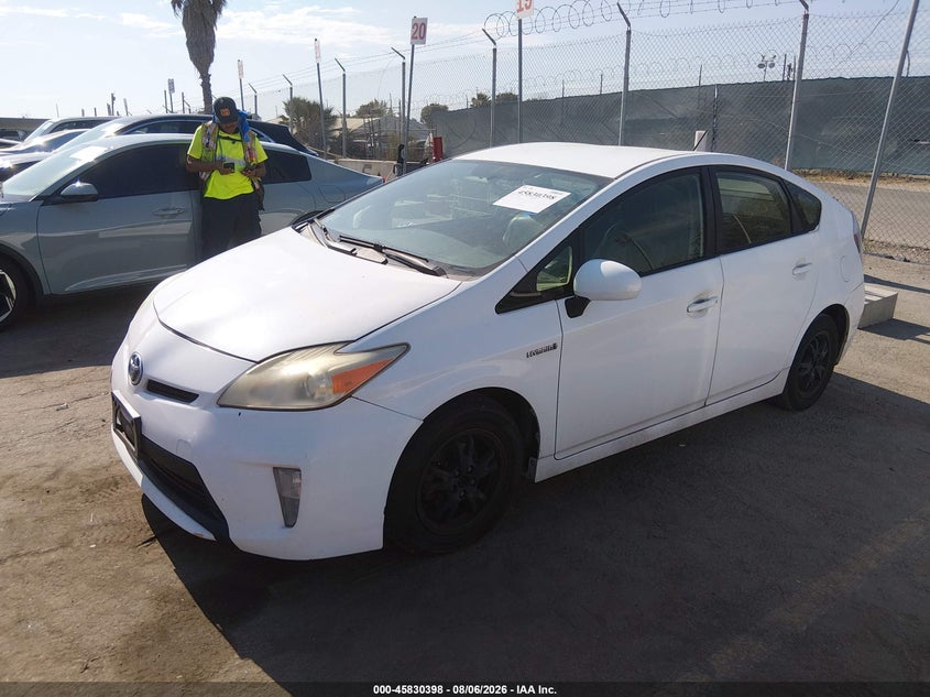 Vin: jtdkn3du1c5469663, lot: 46329299, toyota prius two 20122