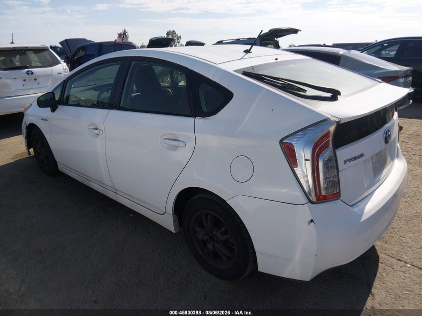 Vin: jtdkn3du1c5469663, lot: 46329299, toyota prius two 20123