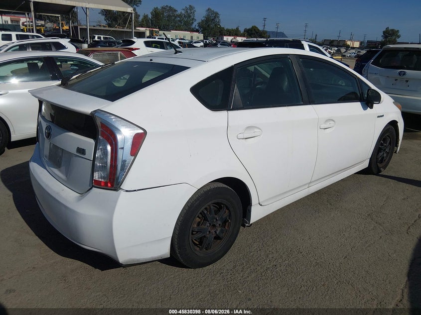 Vin: jtdkn3du1c5469663, lot: 46329299, toyota prius two 20124