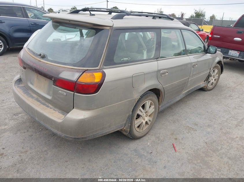 2004 SUBARU OUTBACK WAGON 3.0L H-6 DOHC, 212HP