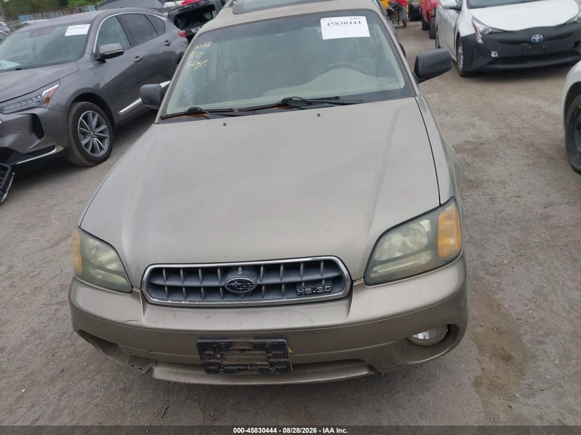 2004 SUBARU OUTBACK WAGON 3.0L H-6 DOHC, 212HP