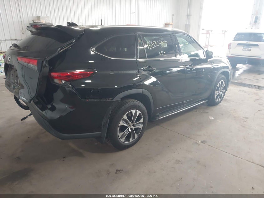 Vin: 5tdhzrbh3ms153605, lot: 46329398, toyota highlander xle 20214