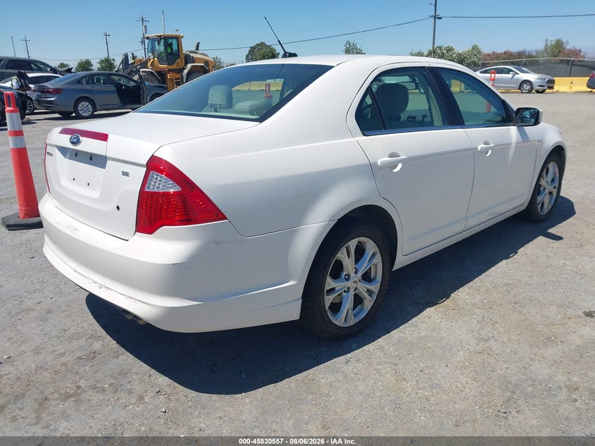 Vin: 3fahp0ha4cr439823, lot: 46329458, ford fusion se 20124