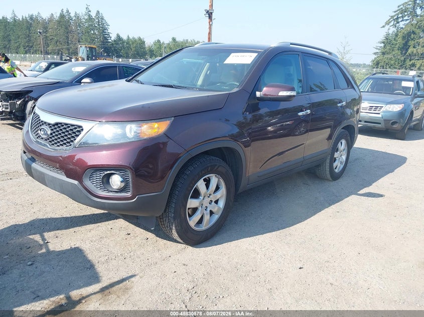 Vin: 5xykt4a17bg075144, lot: 46329479, kia sorento lx 20112