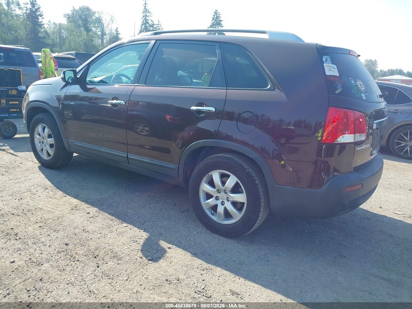 Vin: 5xykt4a17bg075144, lot: 46329479, kia sorento lx 20113