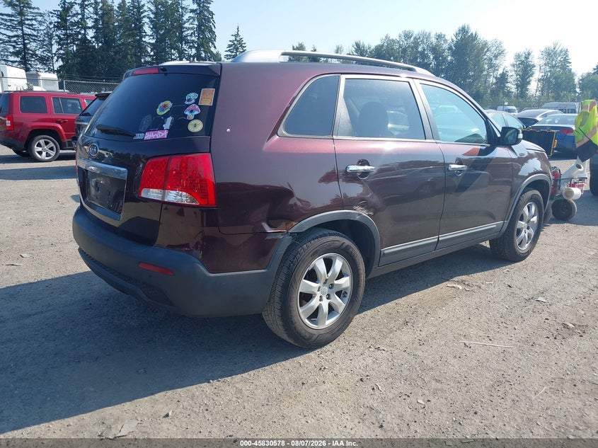 Vin: 5xykt4a17bg075144, lot: 46329479, kia sorento lx 20114