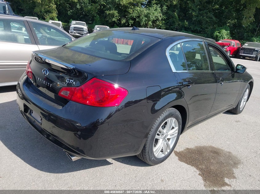 2012 INFINITI G SEDAN 3.7L V-6 DOHC, VVT, 328HP